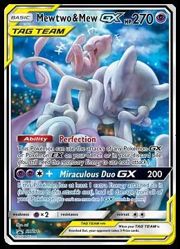 SM191 Mew & Mewtwo GX