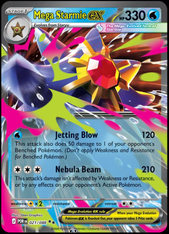 021/088 Mega Starmie ex