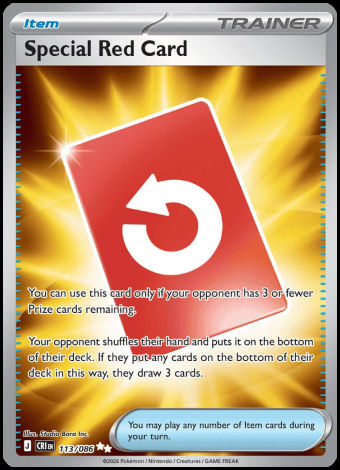 113/086 Special Red Card
