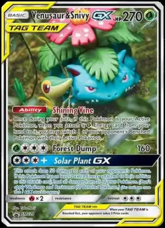 SM229 Venusaur & Snivy GX SM Promo