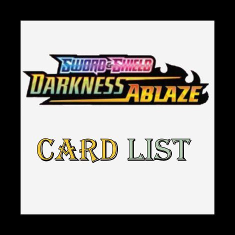 Darkness Ablaze Card List