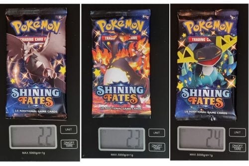 Pack weight of Boosters