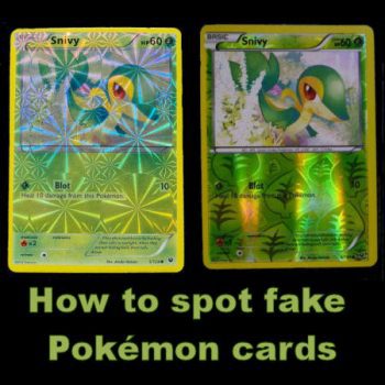 How to spot fake Pokémon cards