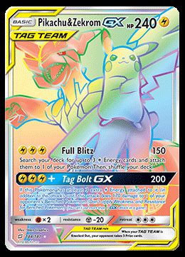 184/181 Pikachu and Zekrom GX