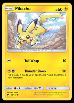 40/147 Pikachu