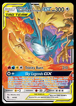 44/68 Moltres Articuno Zapdos GX