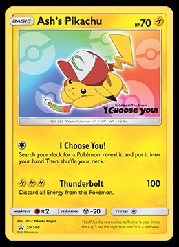 SM108 Ash's Pikachu