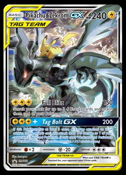 SM168 Pikachu & Zekrom GX