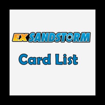 EX Sandstorm Card List