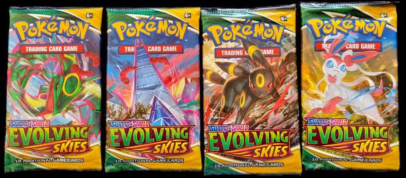 Evolving Skies Booster Pack Artwork