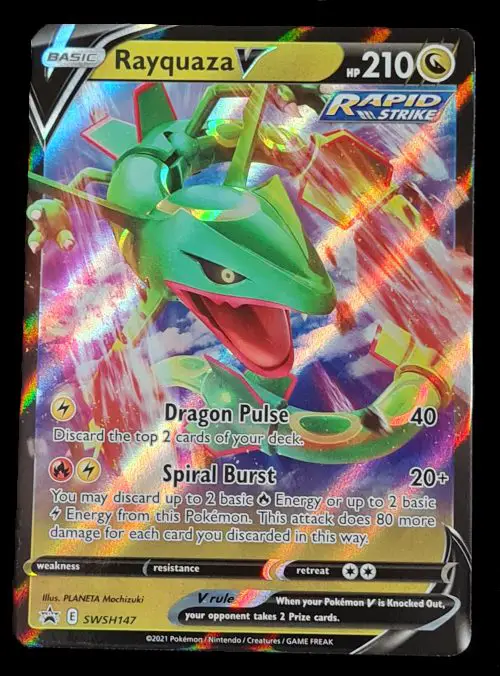 Rayquaza V promo card