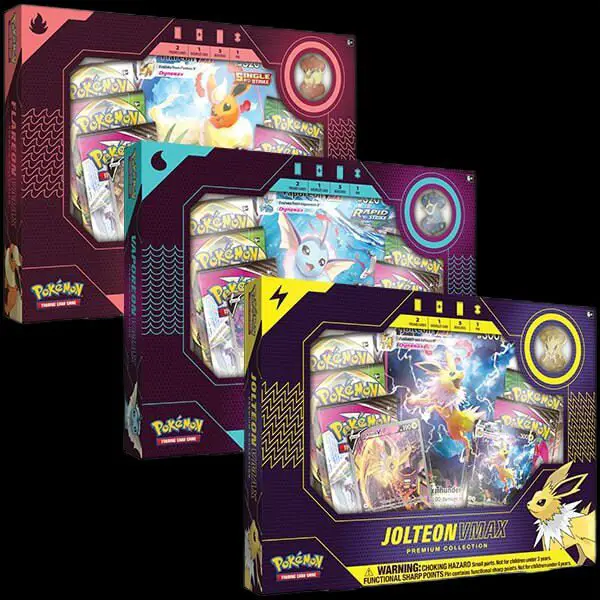 Flareon Jolteon Vaporeon VMAX Boxes UK Design