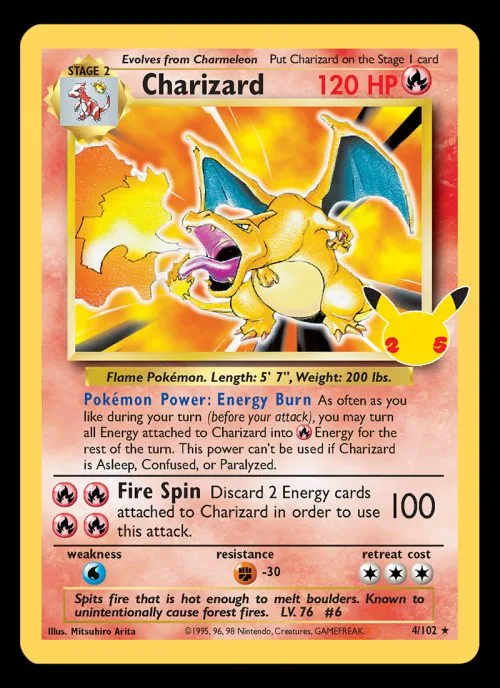 Base Set Charizard Celebrations remake