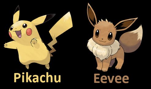 Pikachu and Eevee Starters