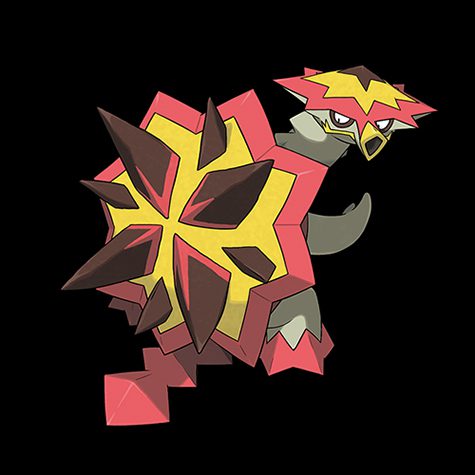 Turtonator Pokédex