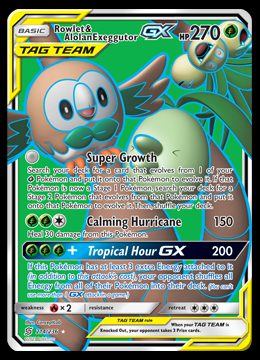 214/236 Rowlet & Alolan Exeggutor GX