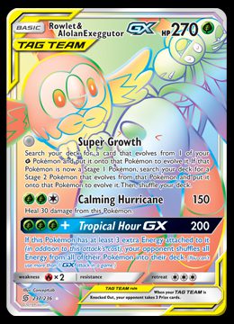 237/236 Rowlet & Alolan Exeggutor GX