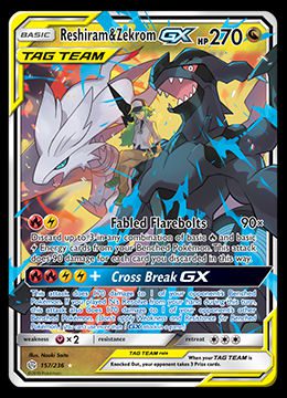 157/236 Reshiram & Zekrom GX