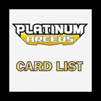 Platinum Arceus Card List