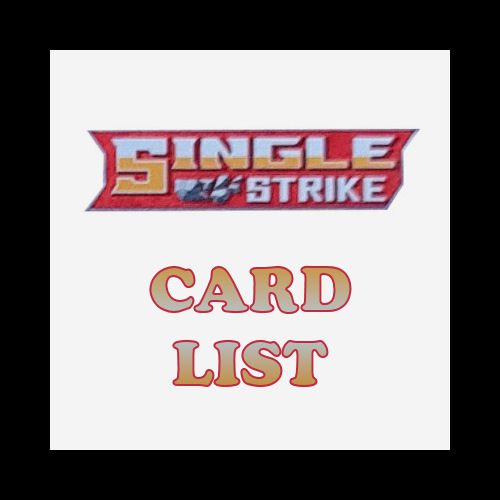 Pokémon Single Strike Card List