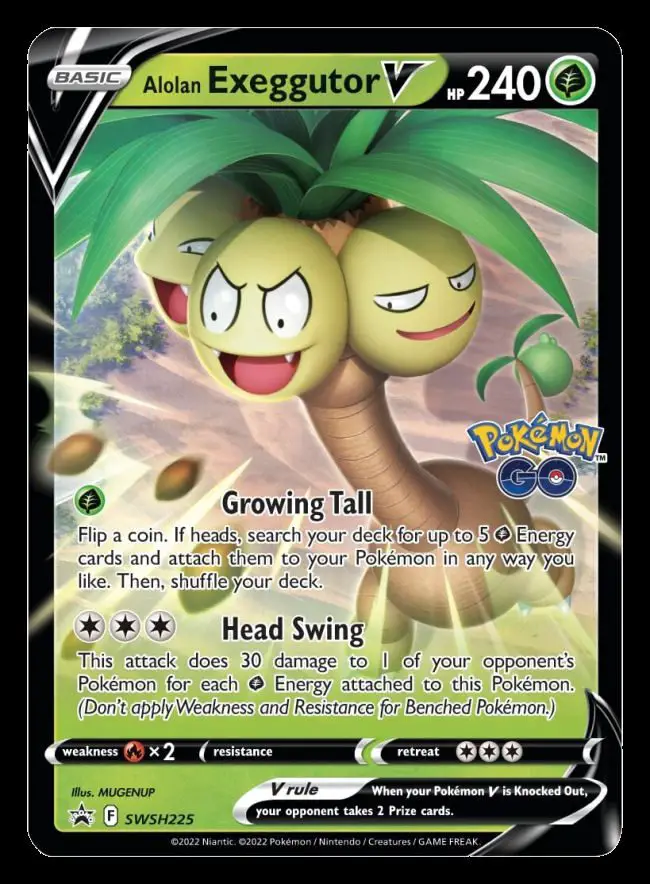 SWSH225 Alolan Exeggutor V