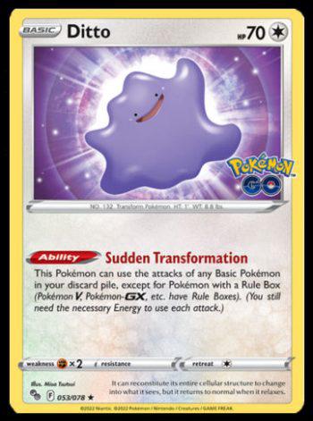 You Can PEEL OFF This New Pokemon Go Card #ditto #pokemoncards
