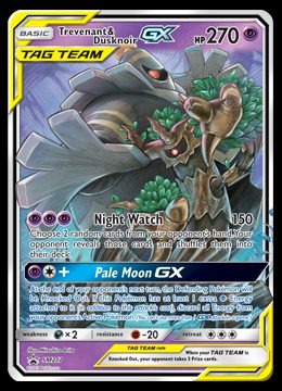 SM217 Trevenant & Dusknoir GX