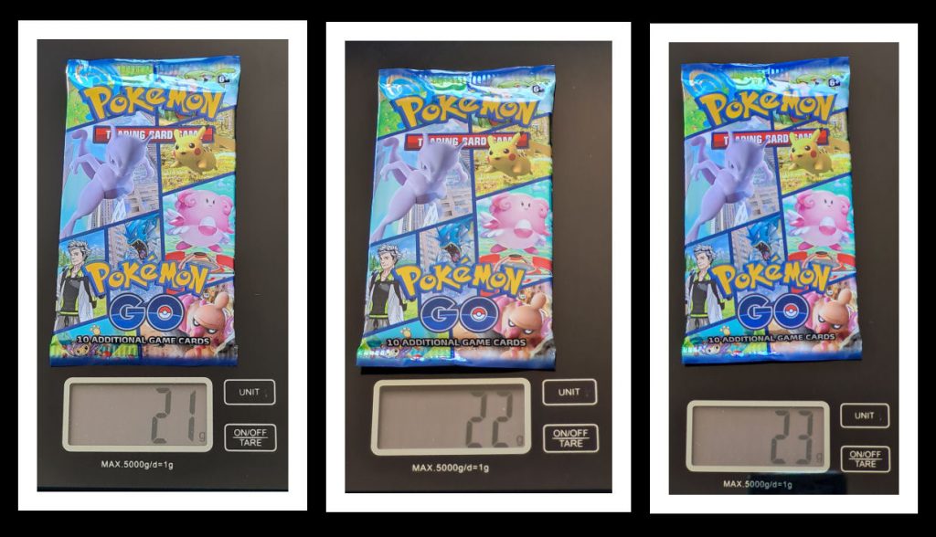 Pokémon Go Pack Weight