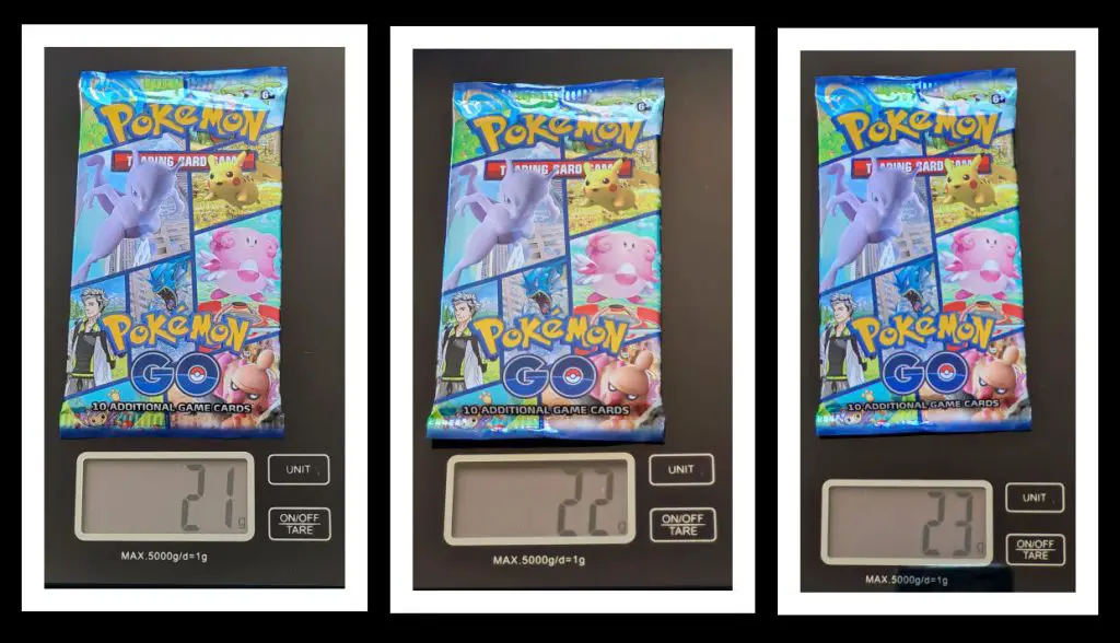 Pokémon Go Pack Weight