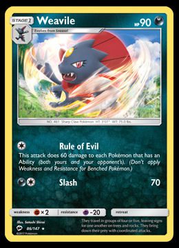 86/147 Weavile