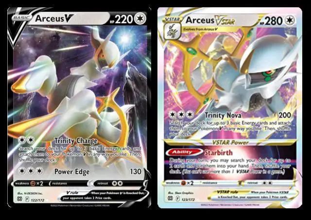 Arceus V and Arceus VSTAR