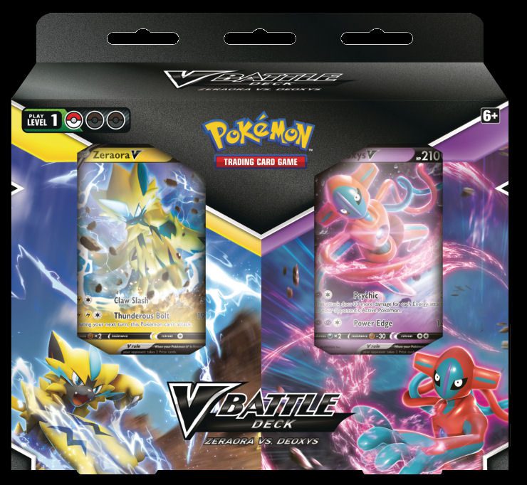 V Battle Deck, Zeraora vs. Deoxys—Pokemon TCG (Allocated) - Board