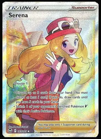 193/195 Serena Full Art Trainer Card