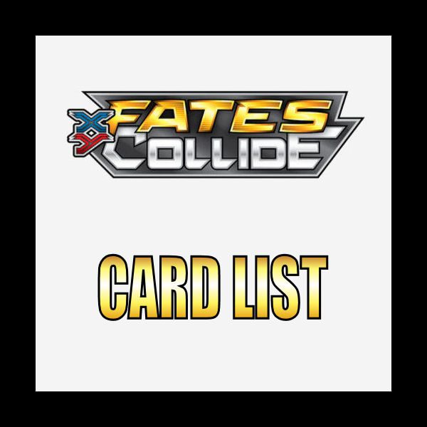 XY Fates Collide Card List