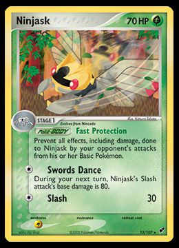 Ninjask Pokédex 291 & Card List