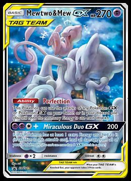 SM191 Mew & Mewtwo GX