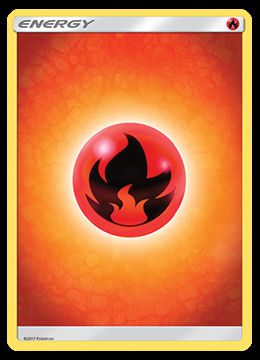 Sun and Moon Series Fire Energy Cards