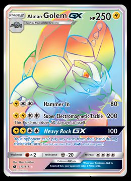 113/111 Alolan Golem GX