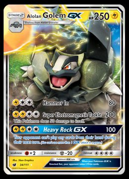 34/111 Alolan Golem GX