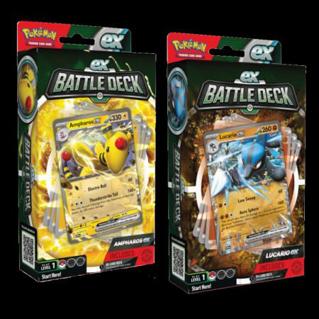 Ampharos ex and Lucario ex Battle Decks Revealed! - PokemonCard