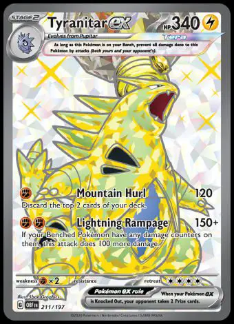 211/197 Tyranitar ex