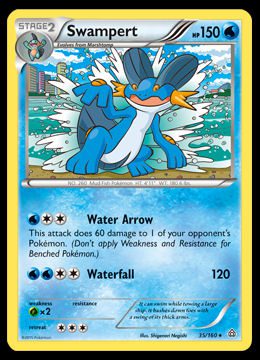 Swampert Pokédex 0260 & Card List