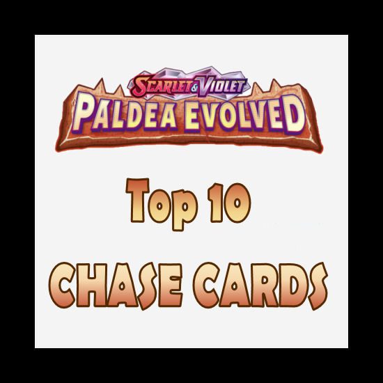 Top 10 Paldea Evolved Chase Cards Coded Yellow