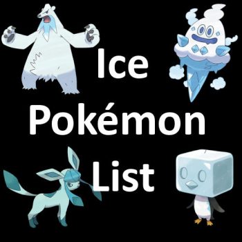 Ice Pokémon List