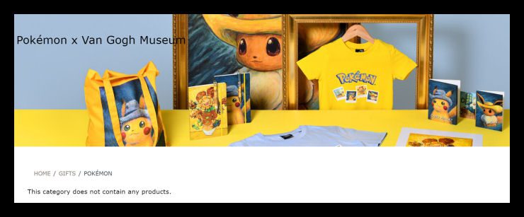 Pokémon Van Gogh Collaboration Sold Out