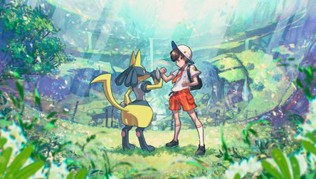 Shiny Lucario in Scarlet and Violet