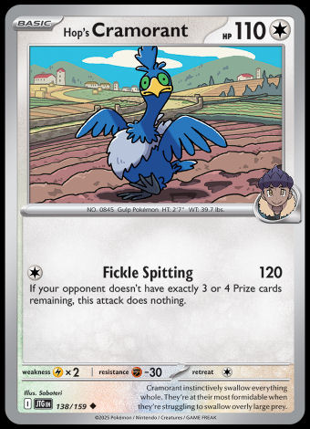 138/159 Hop's Cramorant