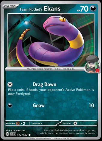112/182 Team Rocket's Ekans