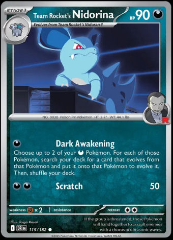 115/182 Team Rocket's Nidorina