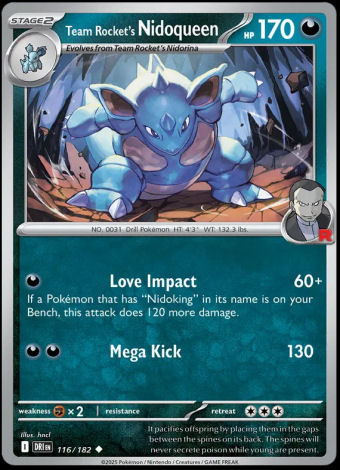 116/182 Team Rocket's Nidoqueen